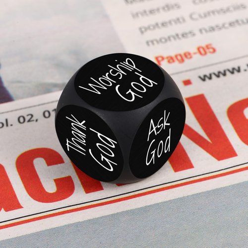 Baptism Gifts for Girl Boys, Confirmation Gifts for Girl Boys, Christian Religious Dice for Women Men, Man of God Gift for Men, God Mother Gifts for Women, First Communion Favors, Serenity Prayer Dice