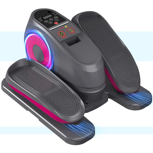 2025 New Under Desk Elliptical Machine, Electric Ellipse Leg Exerciser Pro As Seen On TV with 16 Adjustable Speed, Quiet and Fully Assembled with Remote Control & Non-Slip Foot Straps