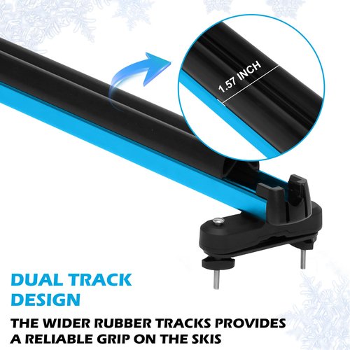 SOARIFY Multi-Purpose Alumium Ski Rack, Carrier for Skis, Snowboards, Fishing Rods, Paddles, Skateboards, Water Skis, Wakeboard, Universal Mounting, Locking, Heavy Duty