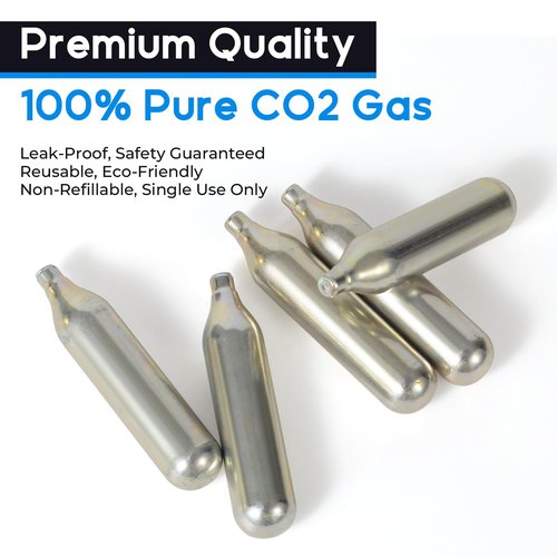 Soyishi 5 Count 12 Gram CO2 Cartridges Non-Threaded CO2 cartridges BB Gun CO2 BB Pistol CO2 Airsoft Pistol and CO2 Paintball Markers Snug fit Solid Seal