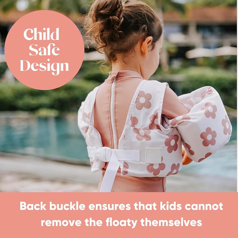 Toddler Swim Vest - Sage Checker Puddle Jumper | Adjustable, Comfortable Water Wings
