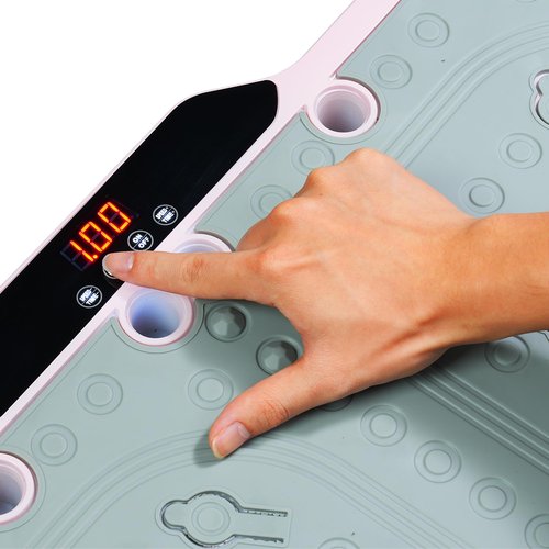 Vibration Plate Fitness Platform with Handle Whole Body Exercise Machine with 120 Speed Levels, Lymphatic Drainage, Fat Burning, and Weight Loss, Perfect for Women, Men, and Home Gym Exercise