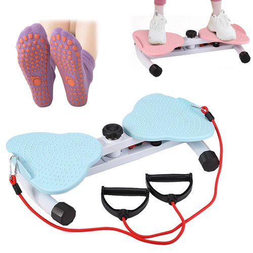 Flexforge pilates twister,waist twisting machine,Noiseless Ab Twister for Belly Fat Loss,for women belly fat,for home (Blue)