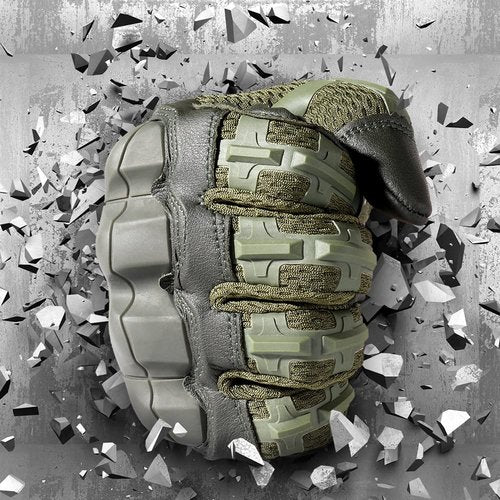 Tactical Gloves for Men Touch Screen Motorcycle Airsoft Paintball Gear MTB Bike Cycling Cross-Country Motorbike ATV Hunting Hiking Riding Driving Work Outdoor Full Finger Gloves Green XL