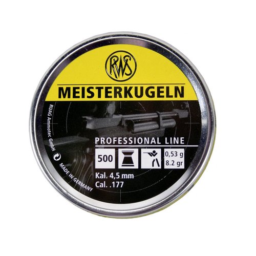 RWS Meisterkugeln .177 Caliber Pellets, Competition 8.2G, 500 count