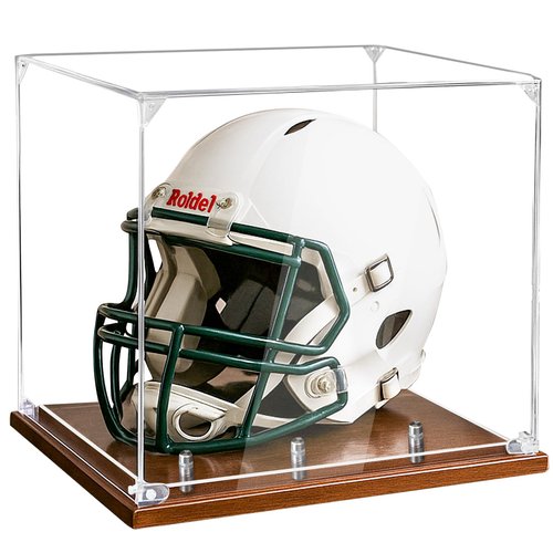 Full Size Football Helmet Display Case with Acrylic Panel,Helmet Display Case,Helmet Case Display Case Full Size,Suitable for Football,Baseball,Hockey Puck Helmet and Models
