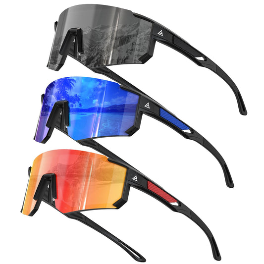 KALIYADI Polarized-Sunglasses-Men Sports Mens-Sunglasses Women: Sun Glasses with UV400 for Running Cycling Golf Fishing