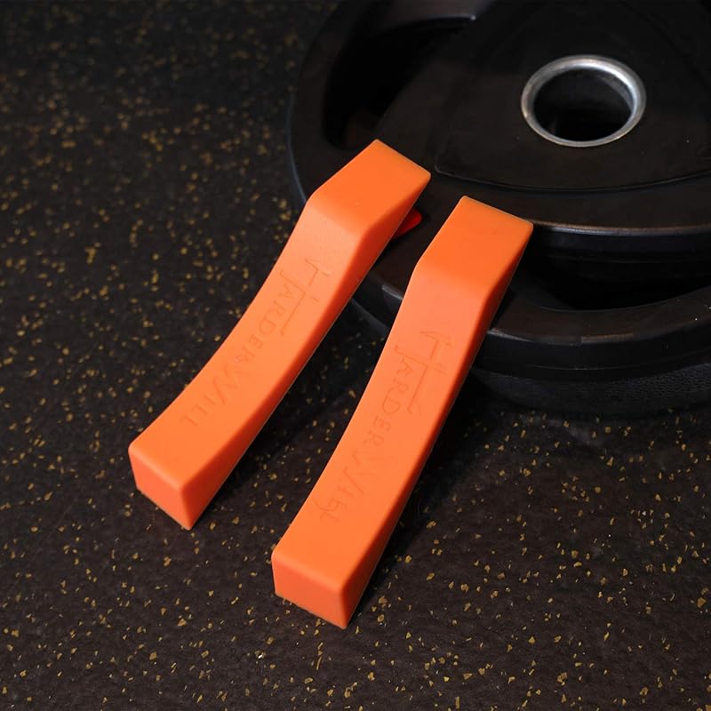 Deadlift Jack Alternative (1 Pair) Orange - Easy Weight Plate Loading for Deadlift & Powerlifting