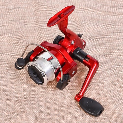 Mini Pen Fishing Rod, Portable Rotating Wheel Design, Pocket Fishing Gear for Outdoor Winter Fishing, Lightweight Mini Fishing Accessories for Travel (Red 1m)