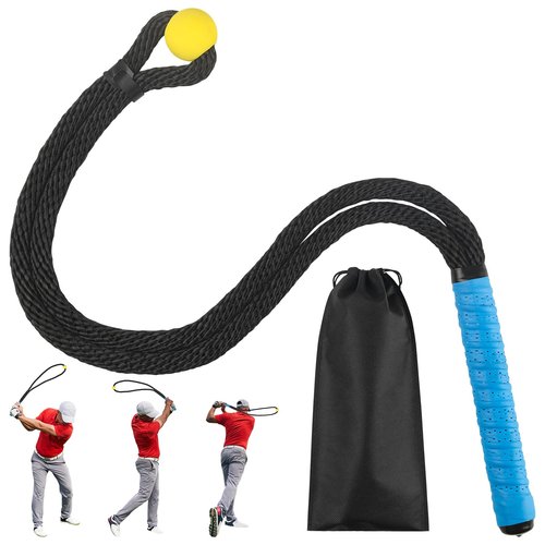 AIUAIP Heavier Golf Rope Swing Trainer, Premium Professional Golf Swing Rope Training Aids, Warm-up Training Tempo Aid with Ball and Grip to Improve Speed and Rhythm for All Level Practice Golfers