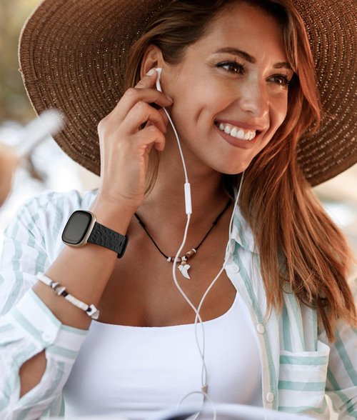 Odbeai Leopard Engraved Compatible with Fitbit Versa 4 Bands for Woman,for Versa 3/Sense 2/Sense Bands,Cute Fancy Soft Silicone Sport Waterproof Replacement Strap