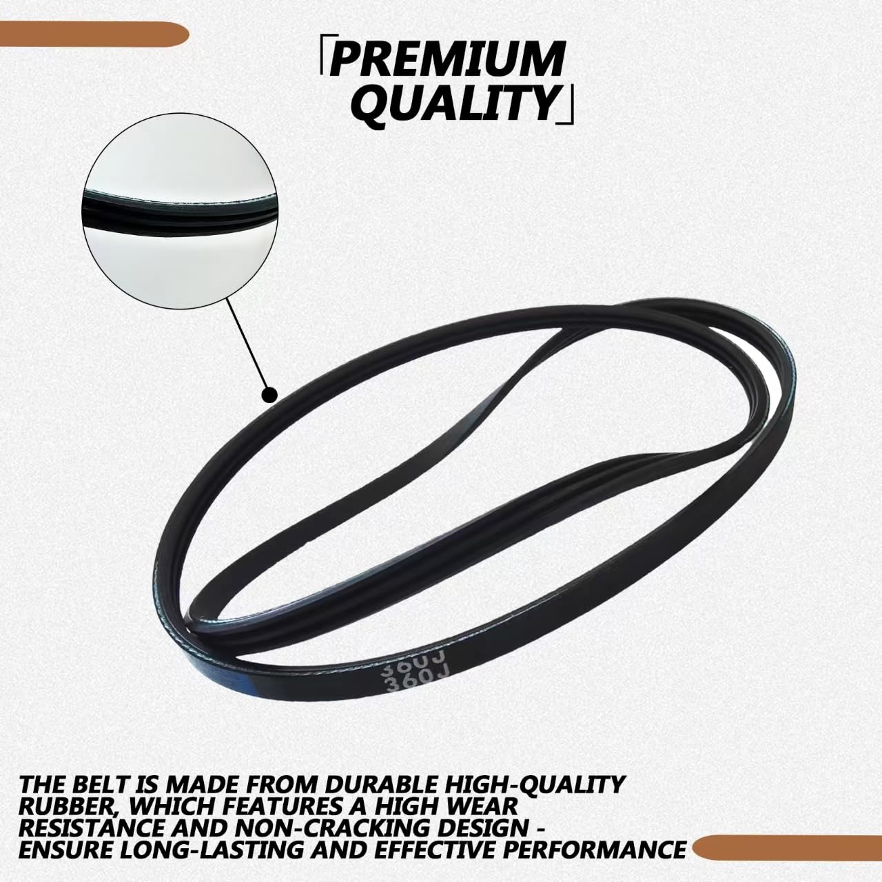 10217-131 Elliptical Drive Belt fits for Precor EFX 5.17 5.21 5.23,Compatible with Many Precor EFX Models