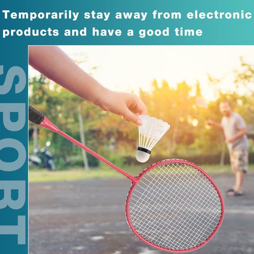 Woanger 10 Packs Badminton Rackets Set with 15 Shuttlecocks Badminton Racquets for Adult and Lightweight Teenagers Shuttlecock Set for Backyard Gym Beach Outdoor Games(Fashion Colors)