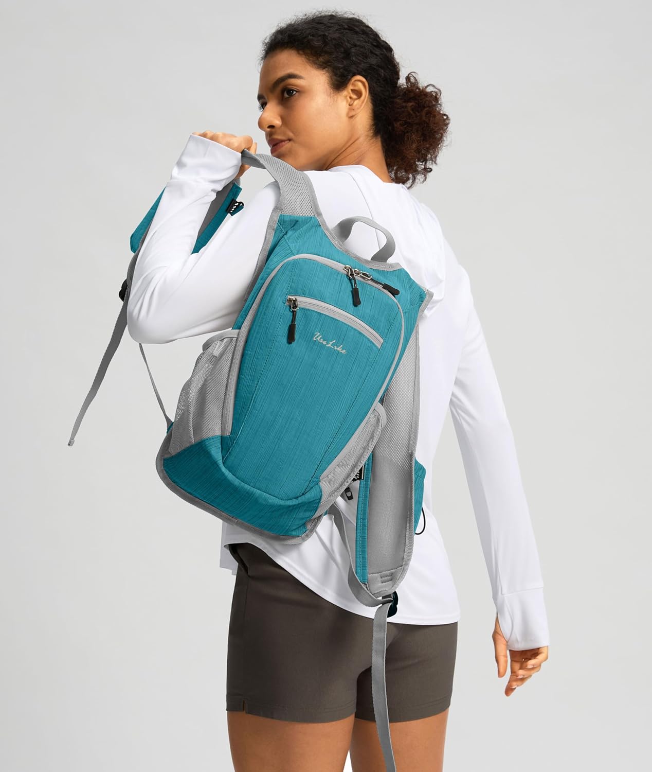10L Small Hiking Backpack Travel Daypack Lightweight Packable Back Pack for Women Men(Black)