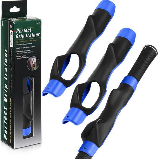 3 Pack Golf Grip Trainers, Golf Training Aid, Swing Trainer Club Grips Accessories for Right Handed Club Grip Equipment to Help Correct Hand Position
