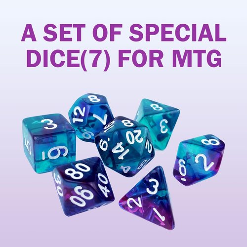 Extalas MTG Playmat TCG Playmat -Includes Storage Tube and 7 Dice-Experience Top-Tier Quality and Edge-Locking Waterproof and Non-Slip Mat! (playmat Without Zones, 1-Pretty Purple Fluorescence)