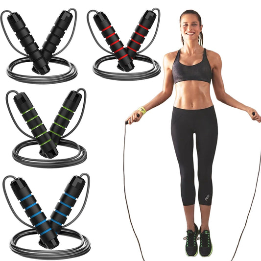 1PC Steel Wire Jump Rope for Fitness and Sports, Black