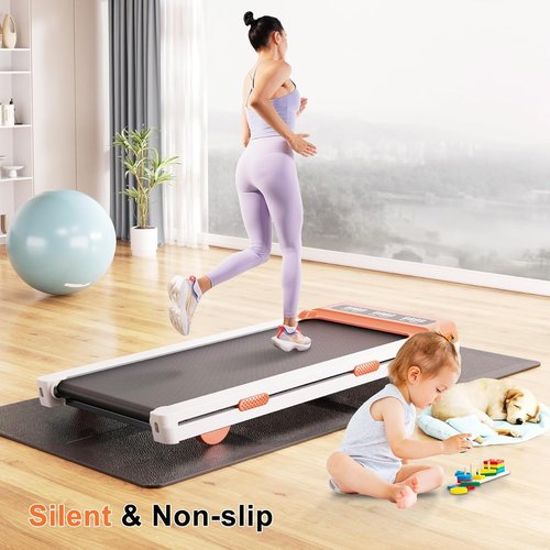 Foldable Fitness Equipment Mat,Floor Protector Exercise Mat,Treadmill Mat with Non-Slip Shock Absorption Waterproof, Fitness Equipment Mats to Protect Floor for Home Gym