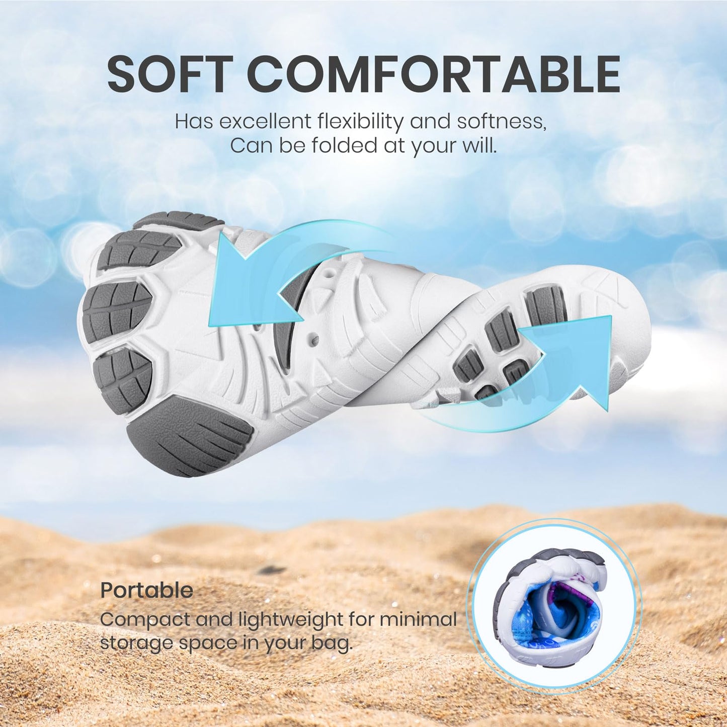 SEEKWAY Barefoot Water Shoes for Kids - Wide Toe Box and Quick-Dry Sand Shoes Toddler for Hiking Swim Beach Pool Kayak Sport Accessories, Camping Essentials Non-Slip for Boys Girls Sizes