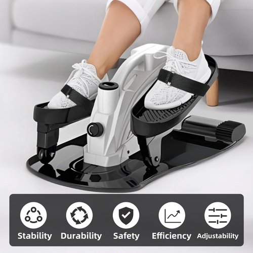 BURCHLIFE Ellipse Leg Exerciser Machine Pedal Straps 4-Pack - Leg Strap for Under Desk Elliptical Machine, Non-Slip Durable Pedal Straps for Seniors Home Fitness & Physical Therapy