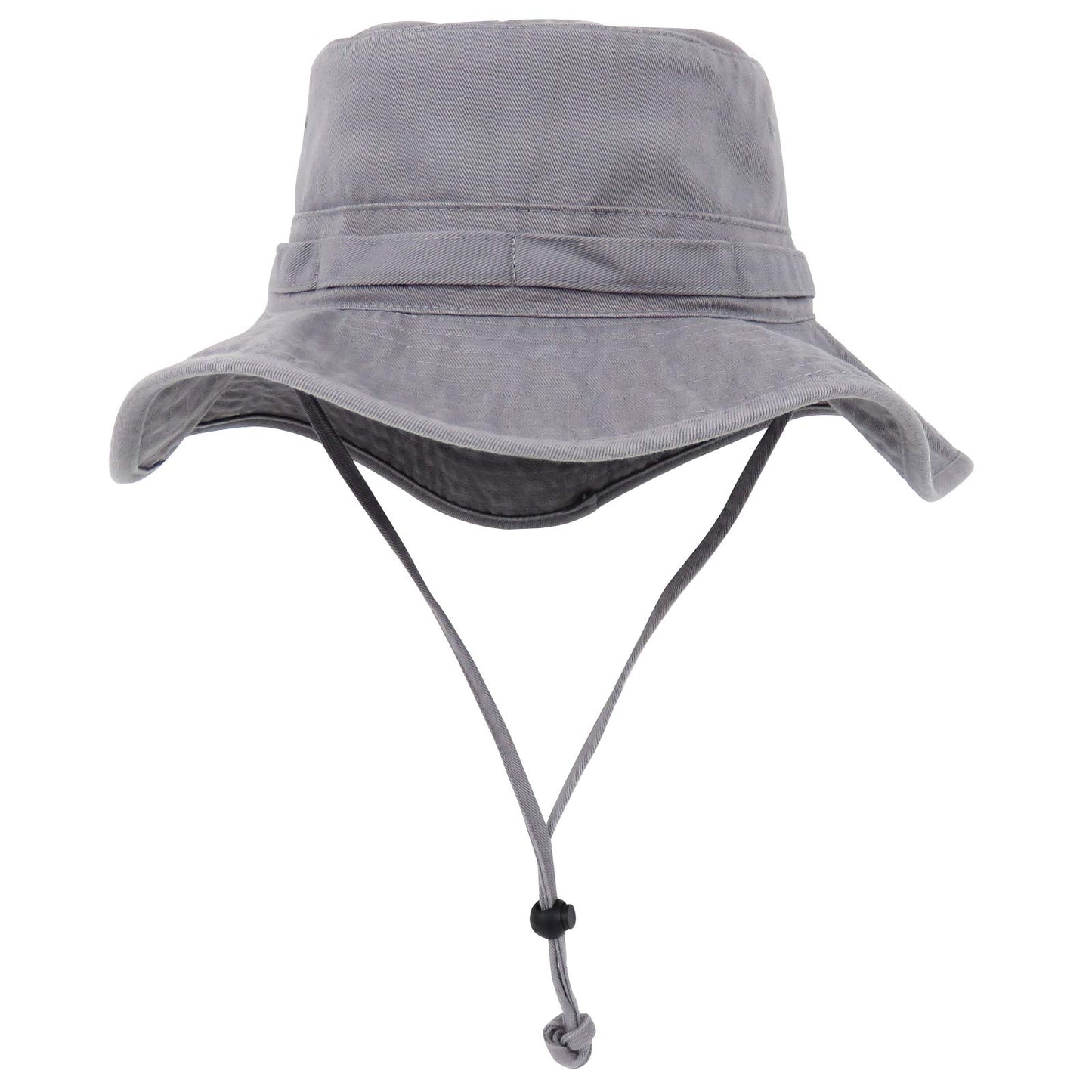 Phaiy Bucket Hat with String Grey Boonie Hat UPF 50+ Wide Brim Sun Hat for Men Fishing Hiking Safari