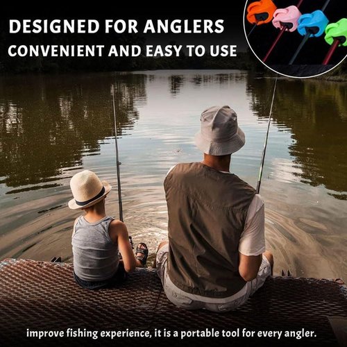 Lilybaby Multifunctional Rod Holder,Portable Takedown Beach Fishing Rod Holder,Fishing Pole Holders for Ground,Fixed Clamp Fishing Accessories for Various Rod Sizes(8pcs Blue)