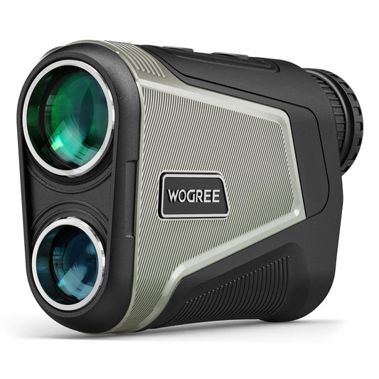 1800 Yards Range Finder for Hunting, 7X Magnification, WOGREE Laser Rangefinder with OLED Red Display, ±1 Yard Accuracy, Long Distance Measuring for Hunter＆Golfer, Locking with Pulse Vibration