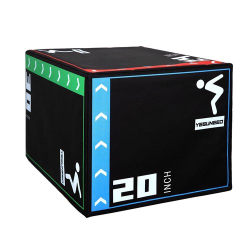 Holleyweb 3 in 1 Foam Plyometric Jump Box - Plyo Jump Box for Training & Conditioning