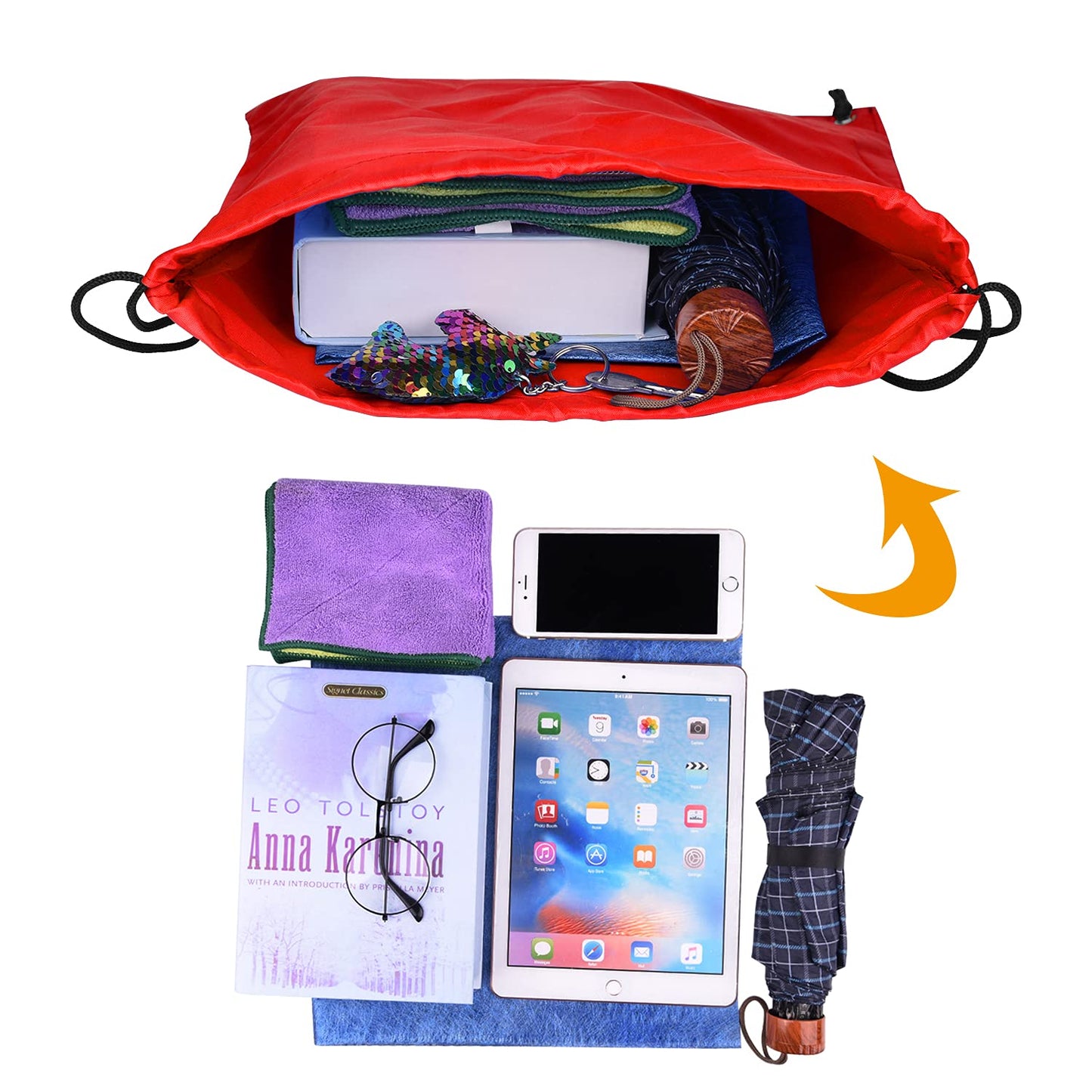 PLULON 25 Pcs Red Drawstring Backpack Bags Bulk String Backpack Cinch Sack Pull Sport Gym Backpack Bags for Yoga Traveling Outdoor Sports