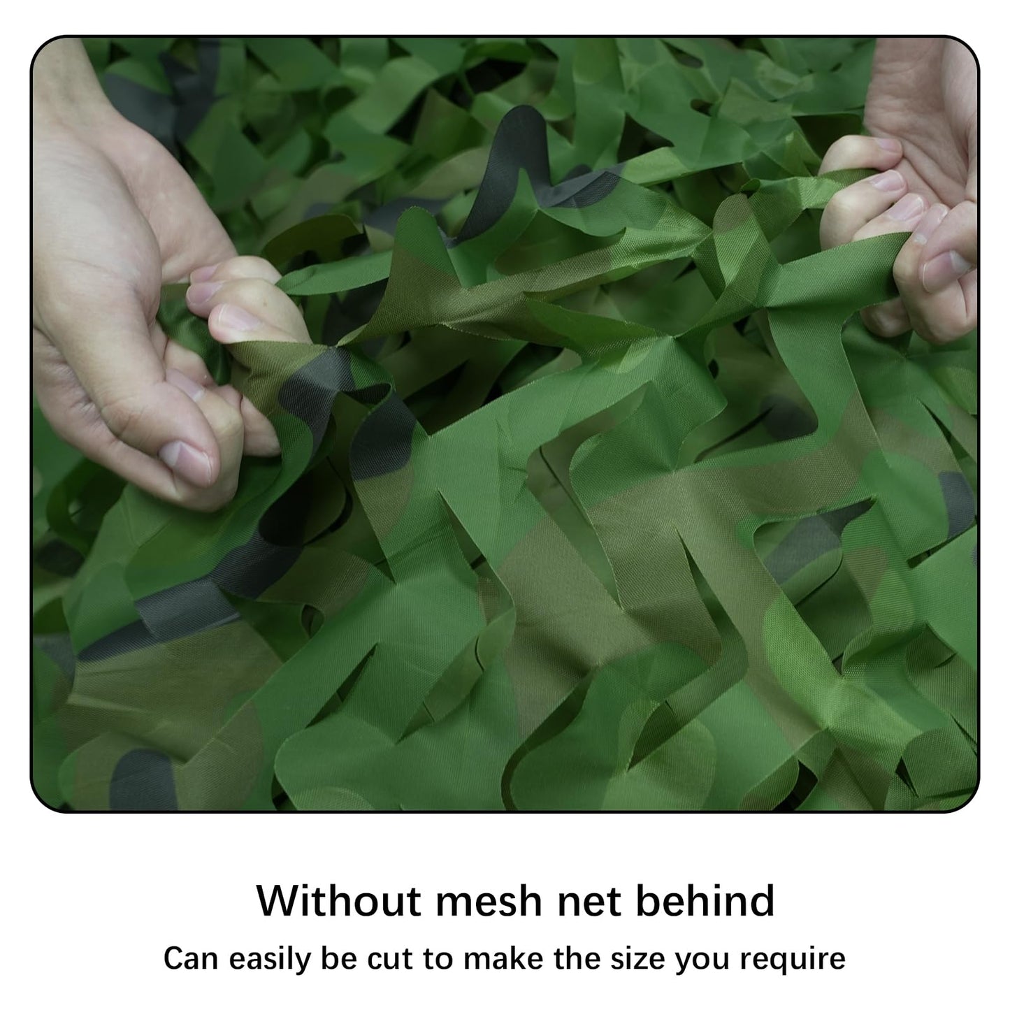 HYOUT Camo Netting Bulk Roll Camouflage Net Ghillie Hunting Blind Camping Sunshade, Military Army Party Decoration, Woodland Camo 5x65.6ft