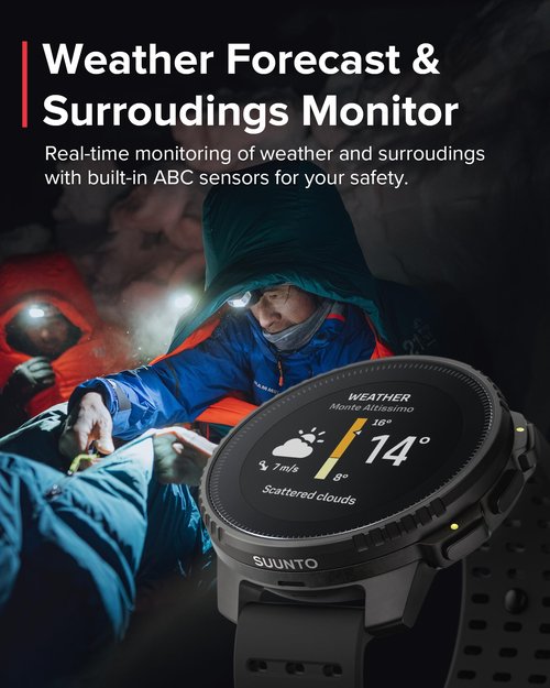 SUUNTO Vertical Titanium Solar GPS Adventure Watch, Dual-Band GNSS, Offline Maps, Solar Charging, 95+ Sports Modes, Training Metrics & Recovery Insights