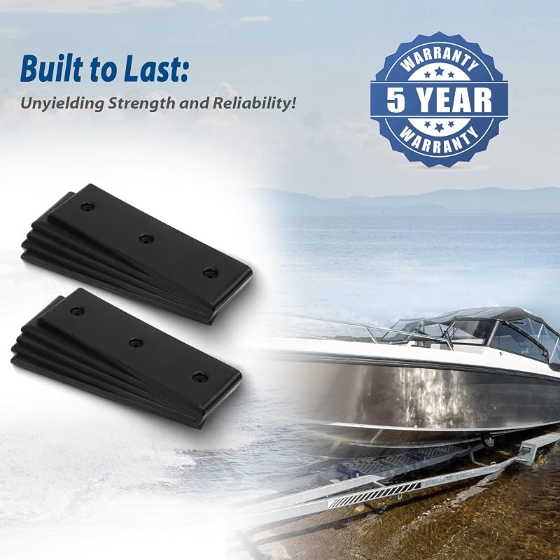 Heavy Duty Boat Trailer Bunk Slides 3" x 10" with 8 Pads + 2 Enders (Variation 8 Pads + 2 Bunk Enders)