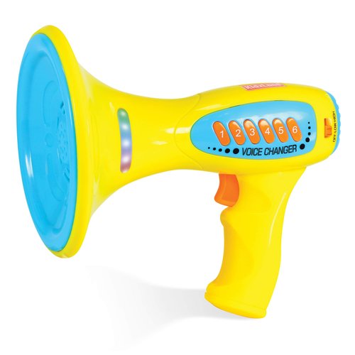 Kidzlane Voice Changer for Kids - Kids Microphone Toy with LED Lights and 5 Different Sound Effects - Voice Changer for Kids, Girls, Boys, Teens Age 5 Years and Up - Blue