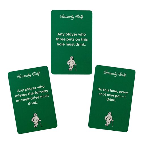 Golf Drinking Card Game for Golfers