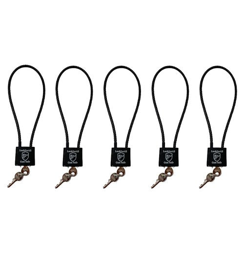 lockforall Cable Gun Locks with Keys Hunting Sports- Keyed Alike 15" Cable Gun Safe Lock CA DOJ Approved for Pistols, Handguns, Rifles, and Shotguns, Home, Storage Firearm Locking and Safety