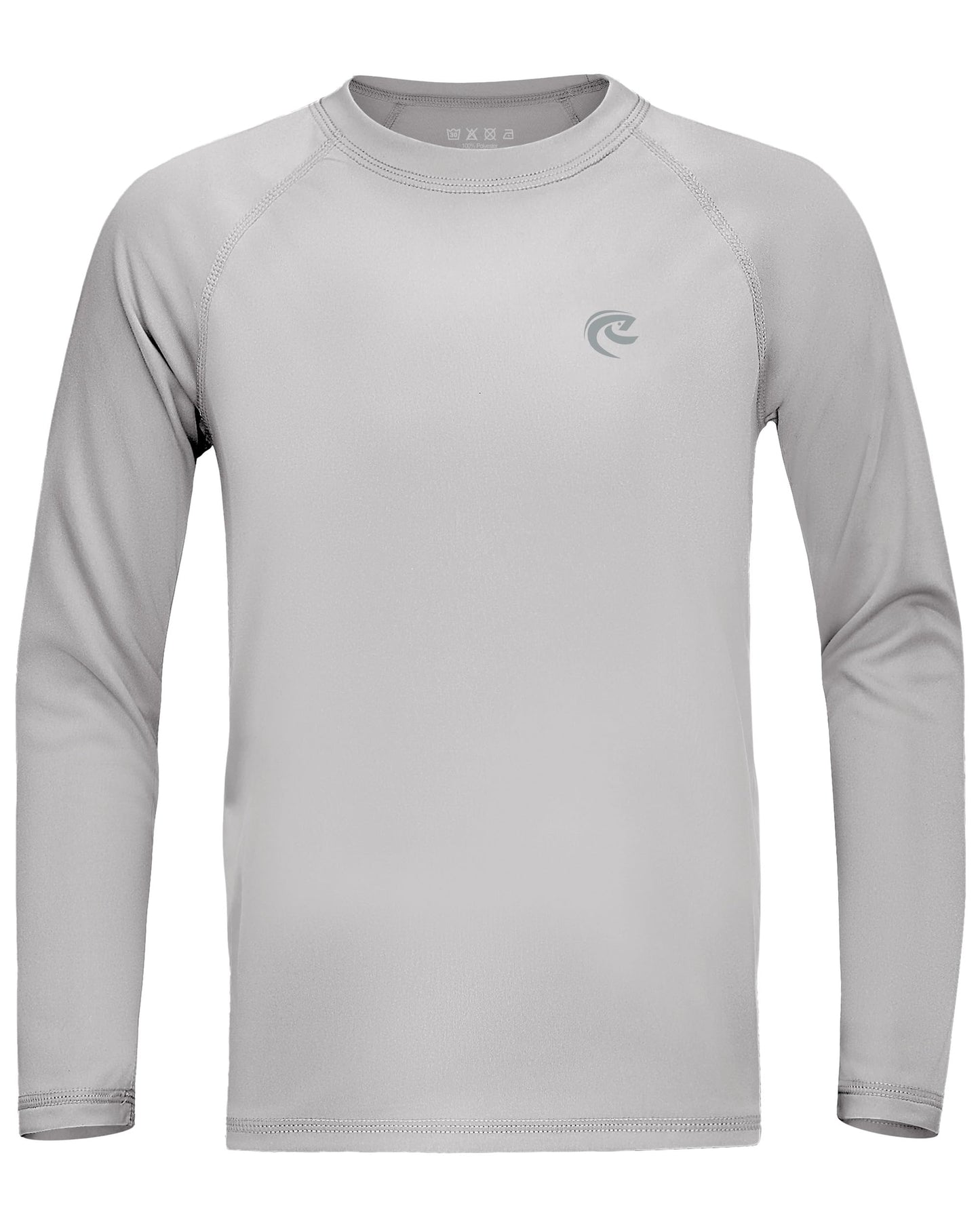 Boys Fishing Sun UV Shirt, Outdoor Youth Long Sleeve SPF Quick Dry Running Swimming Rash Guard T-Shirt