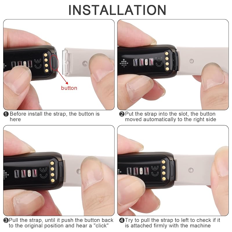 Starlight Small AK Fitbit Luxe Bands - Silicone Replacement Wrist Straps for Women Men