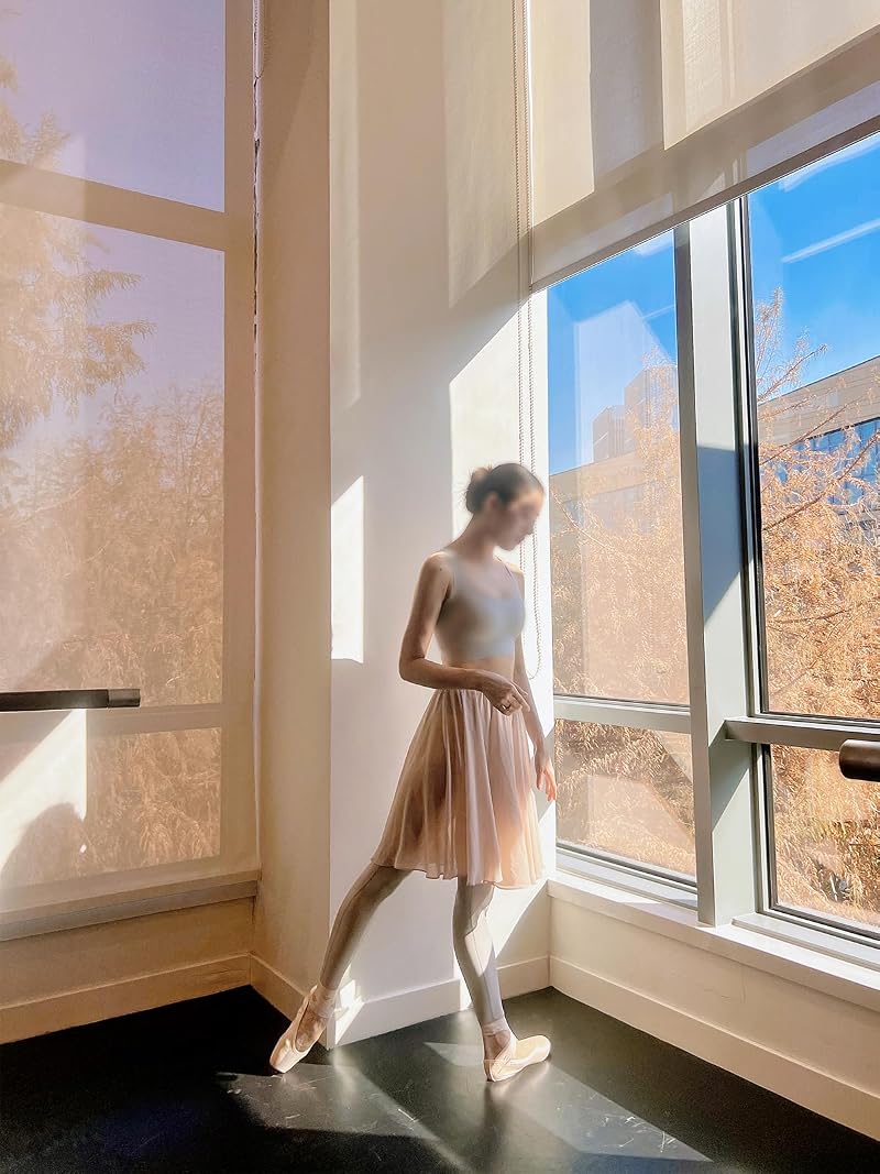 Ballet Skirt for Women with Big Hem, Elastic Waistband — Variation Nude+29 Regular