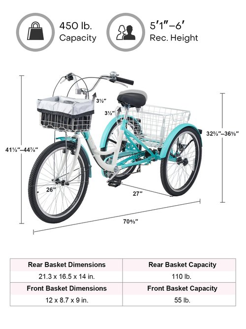 Viribus Womens Adult Tricycle FTB