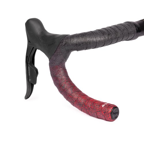 GUEE Attitude Fade Road Bike Handlebar Tape with Shock-Absorbing EVA Foam & Eco-Friendly TPU, Anti-Slip Cycling Bar Tape for Enhanced Grip and a Comfortable Ride (2 Rolls) (Fading Red)