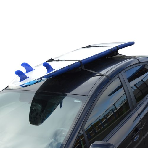 Universal SUP Surf Rack for Cars | Paddle Board Soft Rack for Surf Kayak and Paddleboards with Scratch Resistant Buckles (19")