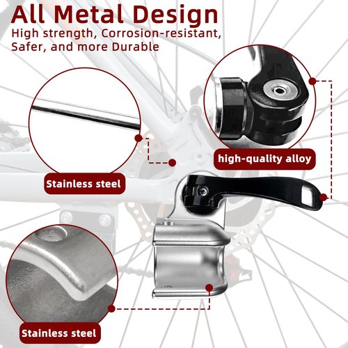 Axle Mount Cup for Thule with Quick Release Spokes for Thule Chariot Cross Sports Courier Coaster Cadence Stroller Axle Mount Cup(Cup Mount and Skewer)