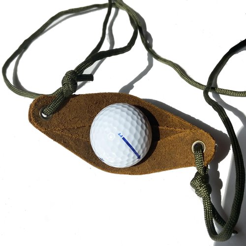 Parallel Halo Leather Shepherd Sling Handmade Paracord Shepherds Sling Rock Thrower Old-Fashioned Slingshot (Brown)