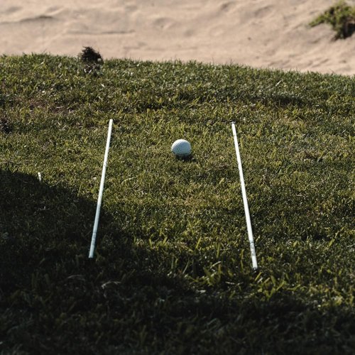 SuperStroke Golf Alignment Sticks 45" Fiberglass Rods, Full Swing Training Aid Kit, Help's with Posture Correction and Shot Accuracy, White (Set of 2)
