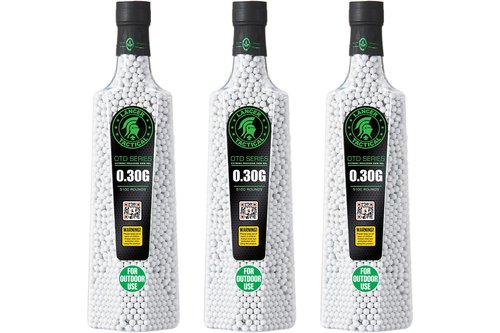 Lancer Tactical Airsoft BBS for Outdoor Field Bulk Premium Polished 6mm 0.20g-0.30g 5100 Rounds for Each Bottles X3-Outdoor Field Compliant