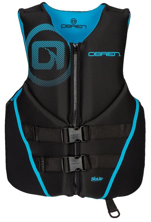 O'Brien Men's Traditional Neoprene USCGA Life Jacket, Cyan, Large