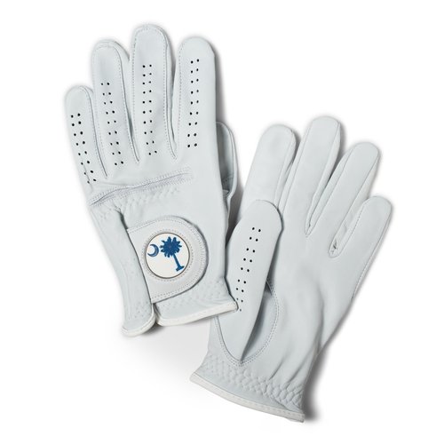Palmetto Golf & Belts, Navy Blue Palmetto Tree, AAA Cabretta Leather Golf Glove Medium Large Right Handed Golfer