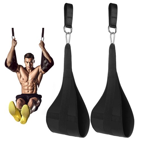 Gym Hanging Ab Sling Straps: Gym Ab Sling Straps for Pull Up Bar Arm Abdominal Training Workout Support Knee and Leg Raises
