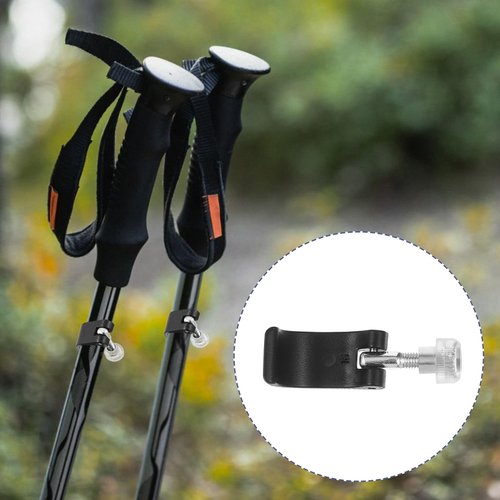 HJZHII 6 Pack Trekking Poles Quick Flip Pole Clamps with Nut Screws, 3 Size Trekking Poles Clamp Replacement Locking Clips Climbing Pole External Lock for Hiking Walking Camping Mountaineering