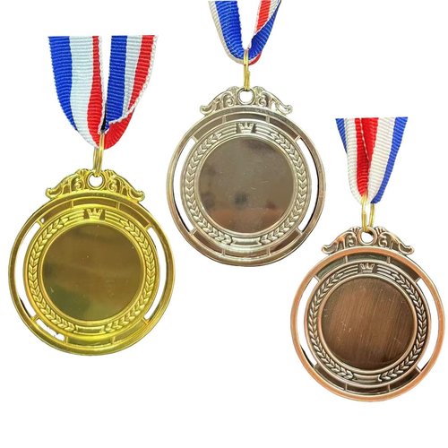 Zyshabao 12 Pack Gold Silver Bronze Trophy Medals for Awards,Olympic Style Medal Bulk for Kids and Adults- Prizes for Competitions Ceremonies Events and Celebrations,2 Inches